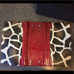 Miche Bag Magnetic Shell in Red and Giraffe Print